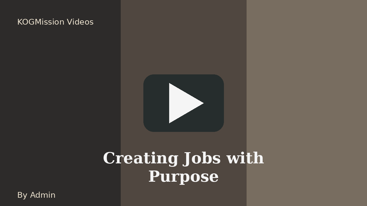 Creating Jobs with Purpose thumbnail